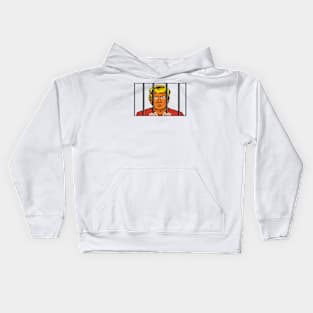 Trump in Prison Kids Hoodie